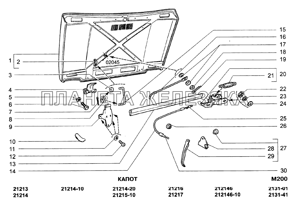 Капот ВАЗ-21213-214i